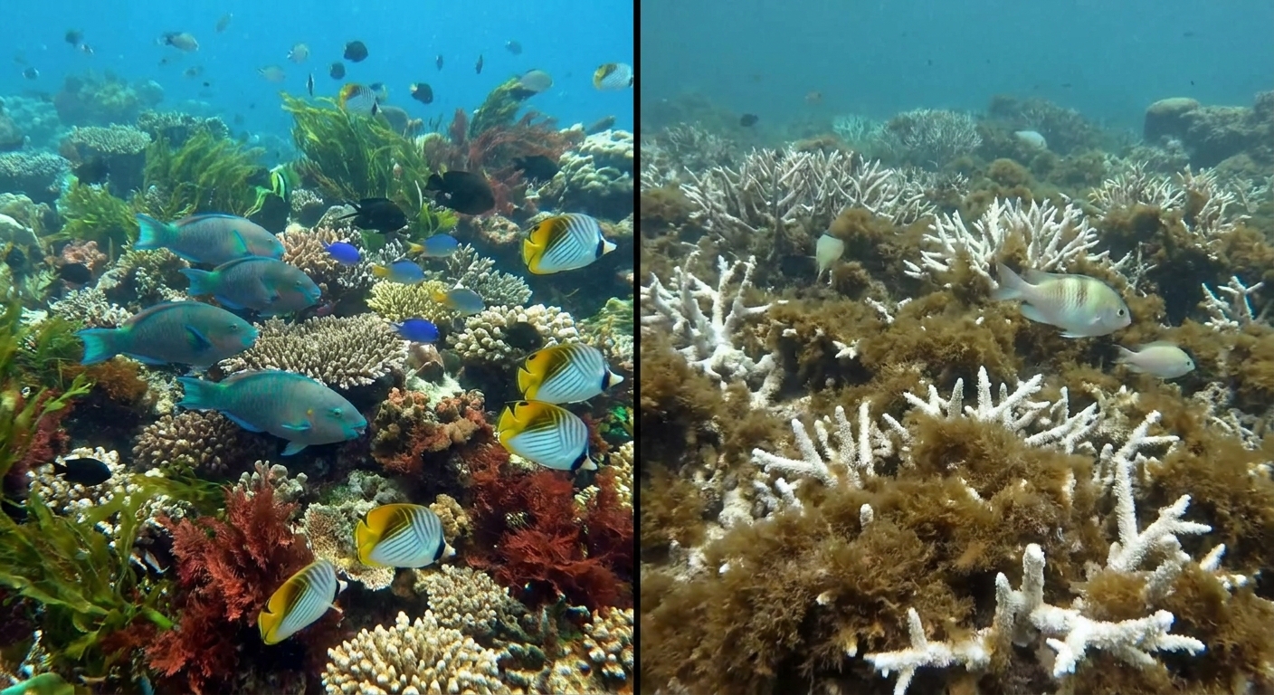 Reefs on the Edge: How Corals, Algae, and Fish Decide the Future of Tropical Seas